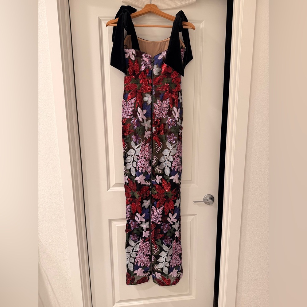 NWOT BRONX AND BANCO Dahlia Maxi Dress in Purple Multi - Picture 11 of 15
